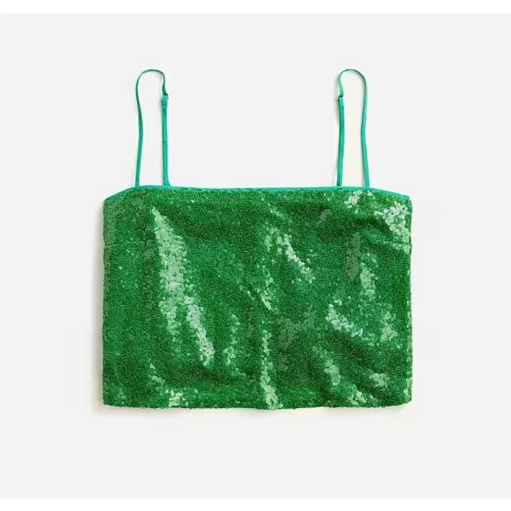 J.Crew Collection sequin crop top
